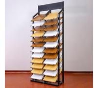 Estante Expositor De Gran Formato para Muestras De Azulejos, Puertas De Armarios, Paneles De Madera Y Losas De Piedra. Estante Organizador De Pie para L X W 19.7x17.7inch/50x45cm