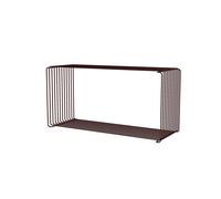 Estante Extendido de Alambre Panton 07-Negro Rojo 70 cm x 25,7 cm