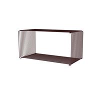 Estante Extendido de Alambre Panton 07-Negro Rojo 70 cm x 34,8 cm