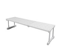 Estante extensible ajustable para armarios y cabinas - Acero al carbono y plástico, 67-88 cm de ancho, 8.7 pulgadas de altura - Maximiza el espacio y nizat
