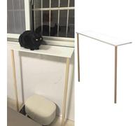 Estante extensor de alféizar de ventana para gatos - Soporte de extensión de escritorio multifuncional que ahorra espacio para plantas y mascotas