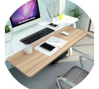 Estante extensor de escritorio ergonómico para oficina en casa, abrazadera en bandeja de cajón de teclado sin perforaciones, plegable de 90°, soporte para brazos y codos, plataformas de madera, 55/65