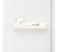 Estante Flotante con Luz LED, Estantes Flotantes De Pared, Kit De Tira De Luz LED Debajo del Gabinete, Estantería Creativa Moderna para Colgar En La Pared para Dormitorio(White,100cm)