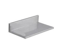 Estante flotante de acero inoxidable, estante de almacenamiento montado en la pared, resistente para restaurante, bar, hogar, control preciso (8.6 x 16 pulgadas)