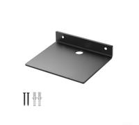 Estante flotante de metal de acero al carbono montado en la pared, organizador de almacenamiento moderno para enrutador, caja superior, cámara web, plantas, electrónica pequeña, sala de estar (1