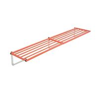 Estante flotante de metal, estante de almacenamiento resistente montado en la pared para organizar herramientas en garaje, sótano, cobertizo, cocina y despensa