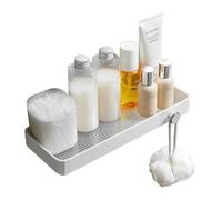 Estante flotante de pared, Carrito de ducha de baño de acrílico y aluminio