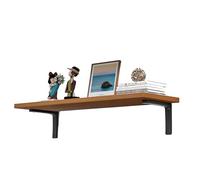 Estante Flotante estantes de Madera, flotantes rústicos para Pared, pequeños Dormitorio, guardería, baño, Sala Estar, Oficina en el hogar, lavandería Walnut 30 * 80cm