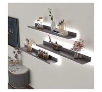 Estante Flotante Estantes Flotantes De Pared Con Luz LED Integrada, Estantes Metálicos De Pared Emisores De Luz, Estante De Exhibición Creativo For Entrada, Bar, Encimera, Sala De Estar, Baño. Contien