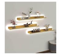 Estante Flotante Estantes Flotantes De Pared Con Luz LED Integrada, Estantes Metálicos De Pared Emisores De Luz, Estante De Exhibición Creativo For Entrada, Bar, Encimera, Sala De Estar, Baño. Contien