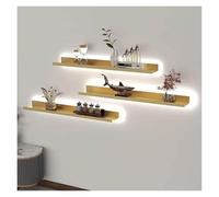 Estante Flotante Estantes Flotantes De Pared Con Luz LED Integrada, Estantes Metálicos De Pared Emisores De Luz, Estante De Exhibición Creativo For Entrada, Bar, Encimera, Sala De Estar, Baño. Contien