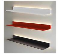 Estante flotante LED con luces integradas, moderno soporte de exhibición iluminado para decoración del hogar, bar o encimera