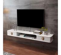 Estante flotante montado en la pared, soporte para TV, enrutador, caja de cielo, reproductor de DVD, marco de fotos, almacenamiento de juguetes, estantería para consola de TV, estante para mercancías.
