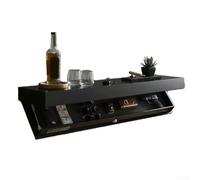 Estante flotante oculto versión mejorada, estante flotante con almacenamiento, adorable estante de ocultación, almacenamiento de ocultación montado en la pared (negro)
