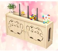 Estante flotante para enrutador WiFi, soporte de enrutador WiFi para colgar en la pared, estante para enrutador inalámbrico, B-48 x 24 cm