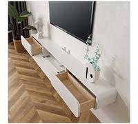 Estante flotante para TV, centro de entretenimiento, consola multimedia montada en la pared, para caja de cables/consola de juegos, equipo multimedia de transmisión