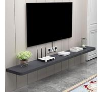 Estante flotante para TV montado en la pared, consola multimedia con almacenamiento, estante de exhibición decorativo que ahorra espacio para sala de estar, dormitorio, centros de entretenimiento