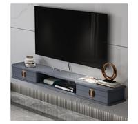 Estante flotante para TV, soporte flotante para TV montado en la pared, consola multimedia, estante de pared flotante para gabinete de TV, estante de almacenamiento para centro de entretenimiento (B 1