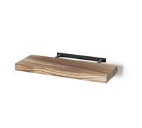 Estante Flotante rústico de Madera Maciza de 40 × 15 × 2 cm, Expositor de Pared para Plantas, Libros, Marcos y Accesorios de baño para decoración de salón y Dormitorio 1pcs 42x15x2cm