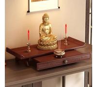 Estante for Altar, Armario for Altar De Interior, Resistente, Adecuado for Colocarlo En Altares Budistas Domésticos, Casas De Té Y Estudios(Length 60cm/23.6in,Desktop)