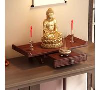 Estante for Altar, Armario for Altar De Interior, Resistente, Adecuado for Colocarlo En Altares Budistas Domésticos, Casas De Té Y Estudios(Length 40cm/15.7in,Desktop)