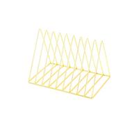 Estante for archivos, estantes triangulares y revistero, soporte for periódicos de metal con 10 ranuras, almacenamiento for revistas for decoración del hogar la oficina