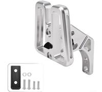 Estante frontal plegable para bicicleta, soporte de montaje de aleación de aluminio, diseño elevado para espacio de carga, sistema de hebilla de liberación rápida, rodamiento de carga estable