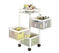 Estante giratorio de 5 capas - Multifunción para verduras y frutas, para patatas, cebollas y más, perfecto para evitar desorden y fácil acceso