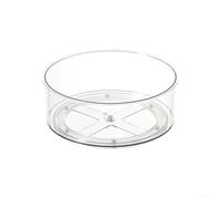 Estante giratorio para condimentos, organizador de escritorio, caja de almacenamiento de plástico, diseño de ahorro de espacio, giratorio de 360 grados, tamaño pequeño o grande para el hogar, cocina