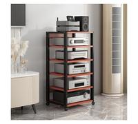 Estante HiFi - Soporte multimedia de 4/5/6/7 niveles para componentes de audio, cine en casa y oficina, torre de video para tocadiscos, consolas de juegos y centros de entretenimiento