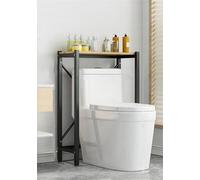 Estante independiente de almacenamiento de inodoro de 3 niveles, estantes sobre el inodoro con patas ajustables, perfecto para baño y sala de estar, solución de almacenamiento de artículos elegante