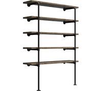 Estante Industrial Retro de Hierro para Montaje en Pared, estantería Abierta, Soporte Colgante, estantes de Cocina para mejoras del hogar, estantes de Herramientas, estantes de Oficina, estanterías y
