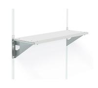 Estante (L x An: 83 x 30 cm, Blanco, Específico para: Casetas de jardín SkyLight y Rubicon)