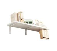 Estante Largo para Pared, estantes flotantes Grandes de Madera, Estilo rústico de Granja para baño, Cocina, Dormitorio, Sala de Estar, decoración. Ivory 30 * 50cm