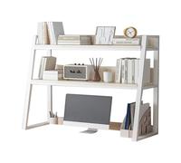 Estante Librería De Sobremesa 2 Capas - Estantería Organizador De Escritorio, Estantería De Oficina Industrial, Estantes De Almacenamiento De Libros De Mesa,Estante Independiente De Escritorio(A,95x20