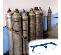 Estante ligero for cilindros de gas de pared, organizador con cadena(Length 25.6 in)