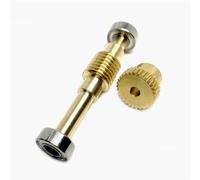 Estante mecánico 1 Uds reductor de engranaje de gusano 0,5 módulo cardán caja de cambios 1:20 30 40 50 60 70 80 100 engranajes de piñón reductor de rodamiento de cobre de turbina(1 Ratio 30 4mm)