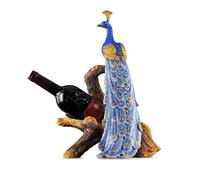 Estante minimalista moderno para botellas de vino de resina creativa, estante para botellas de pavo real, estante de vino para sala de estar, decoración de regalo (color: 28,5 19,5 41,5 cm) estante de