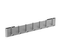 Estante Moderno Ahorro Espacio Colgador de Utensilios de Cocina: Soporte de Pared con 7 Ganchos, sin Necesidad de taladrar, Ideal para Cocina, despensa, baño y Sala de Estar. (Grey, One Size)