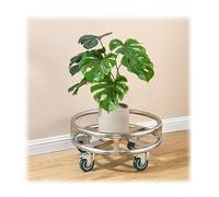 Estante móvil de acero inoxidable con ruedas para cocina, jardín y restaurante