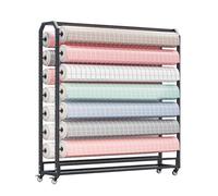 Estante Móvil For Rollos De Tela, 20 Varillas For Textiles Comerciales, Soporte For Rollos De Vinilo For Coche con Ruedas, For Almacenamiento Y Organización.(20 Rods)