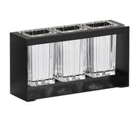 Estante Multifuncional para Guardar Palillos y Cucharas, Escurridor Autom?tico Cubiertos, Herramienta de Almacenamiento Cocina, Color Negro