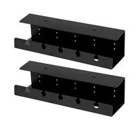 Estante Negro Debajo del Escritorio para Gestión de Cables Ps 2 Piezas