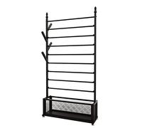 Estante organizador de almacenamiento de papel de regalo comercial/cintas, soporte de exhibición resistente de pie para floristería/tiendas de regalos, 180 cm de alto (color: negro, tamaño: 90 x 35 x