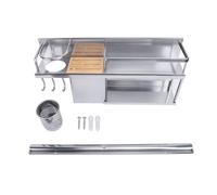 Estante organizador de cocina montado en la pared, soporte para utensilios de aleación de aluminio con almacenamiento para cuchillas de madera, estante colgante para espátulas,