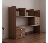 Estante organizador de escritorio, estante de exhibición de escritorio de madera, estantería ligera de almacenamiento para oficina y hogar