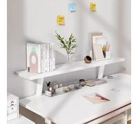 Estante organizador de escritorio, estante flotante con abrazadera, extensor de escritorio ajustable, solución de almacenamiento que ahorra espacio para oficina en casa