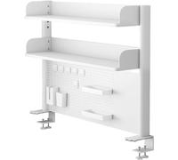 Estante organizador de escritorio, extensor de escritorio, accesorios de estación de trabajo para oficina y juegos, panel de privacidad, sistema de estantería de escritorio de 100 cm