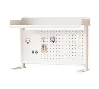 Estante organizador de escritorio multiusos con abrazadera con tablero de clavijas para extensión y exhibición de escritorio