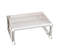 Estante Organizador de Estante Almacenamiento gabinete expandible Grande, Especias Resistente, despensa Ajustable para el hogar, Oficina, organización mostrador Cocina Blanco L48-56cm,H23cm,W35-45cm